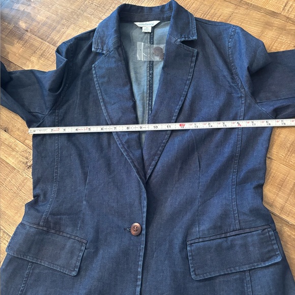 Sundance Denim Jacket Blazer. Women Sz-6 NWT | Blue | Classic | Timeless. - Picture 10 of 15